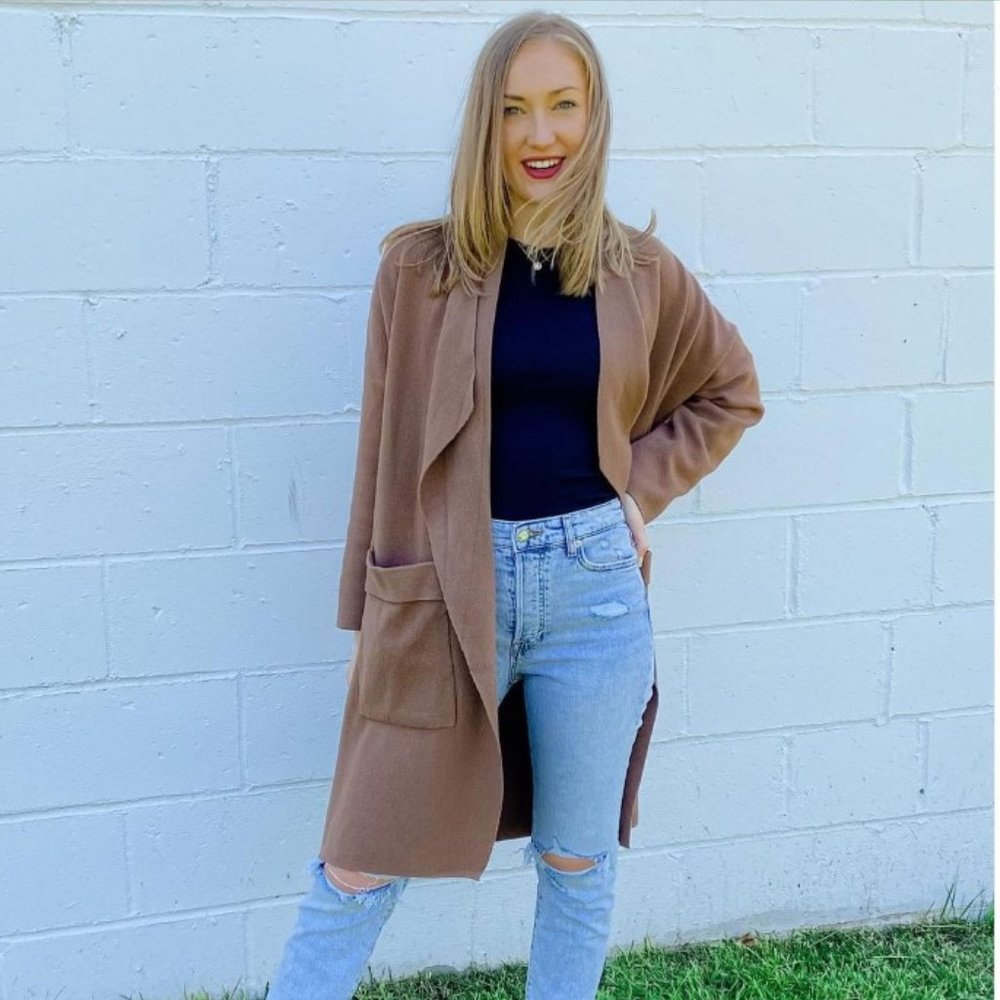 Brown Coatigan ( Coat/Cardigan) Sweater